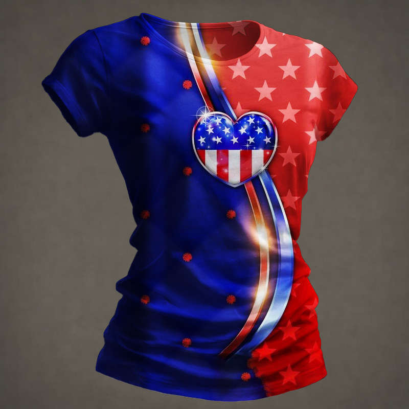 US 250th Anniversary Art Print Short-Sleeve T-Shirt