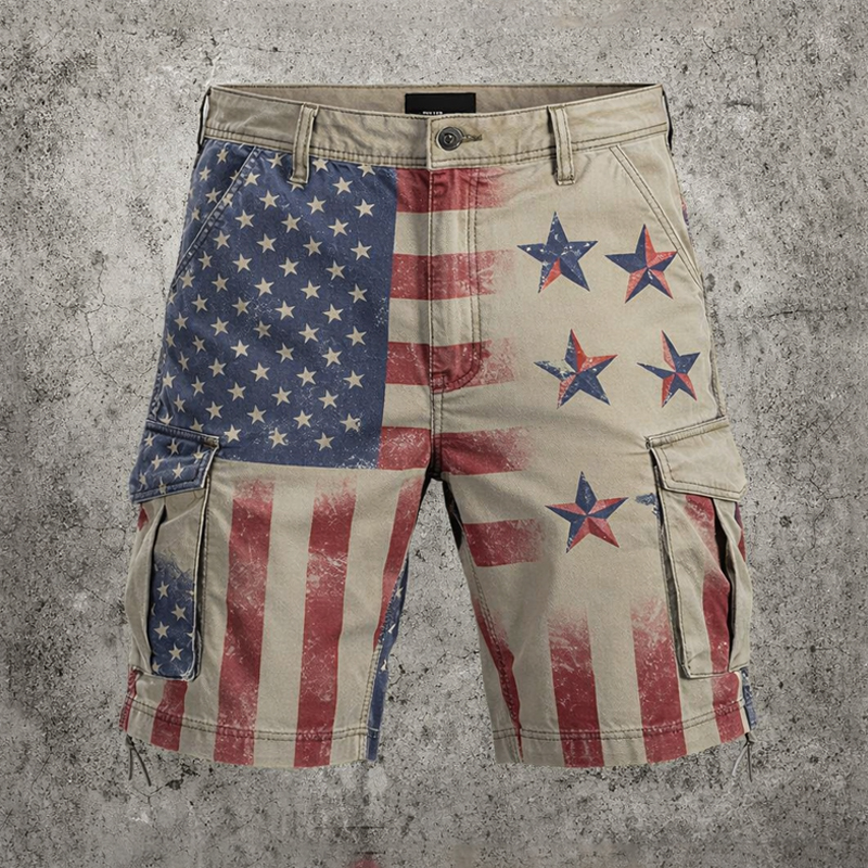 US 250th Anniversary Flag Art Print Shorts