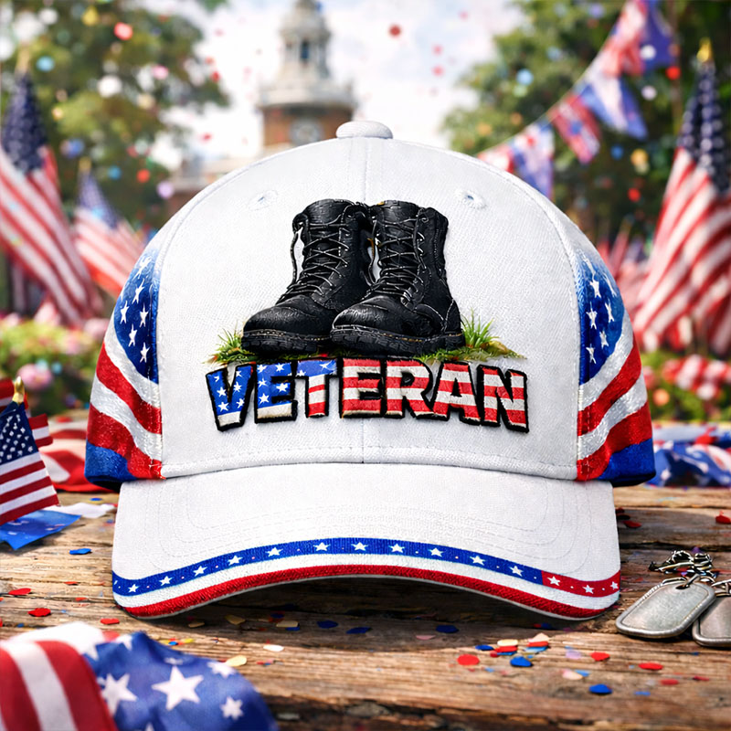 250th Anniversary Veterans Art Print Casual Hat