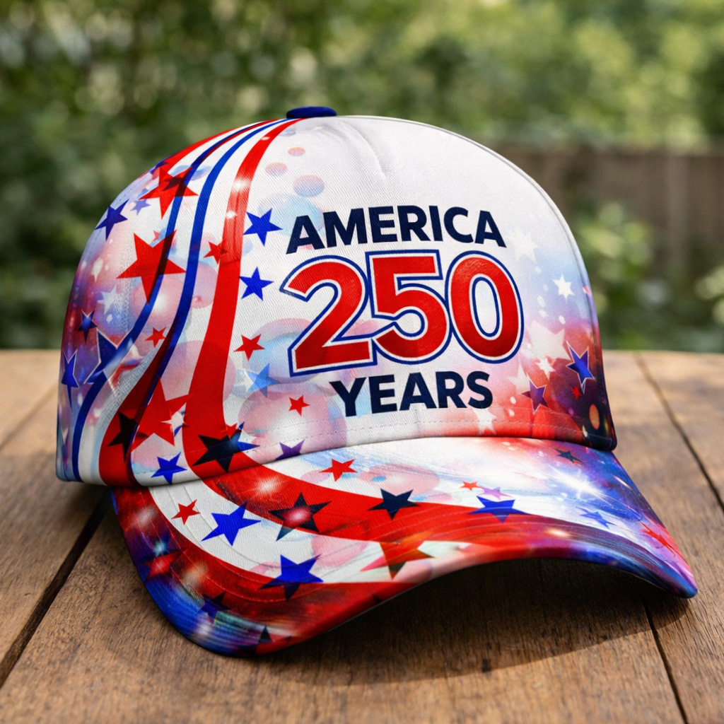 US 250th Anniversary Art Print Casual Hat