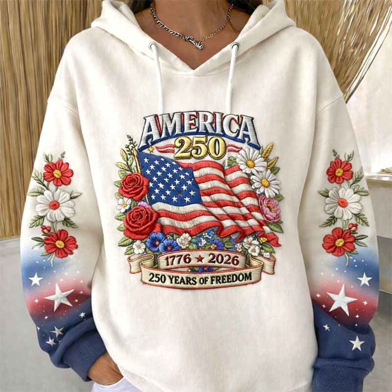 250th Anniversary Of The United States Art Print Casual Hoodie