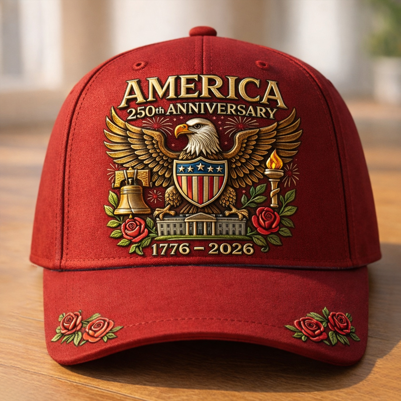 US 250th Anniversary Art Print Casual Hat