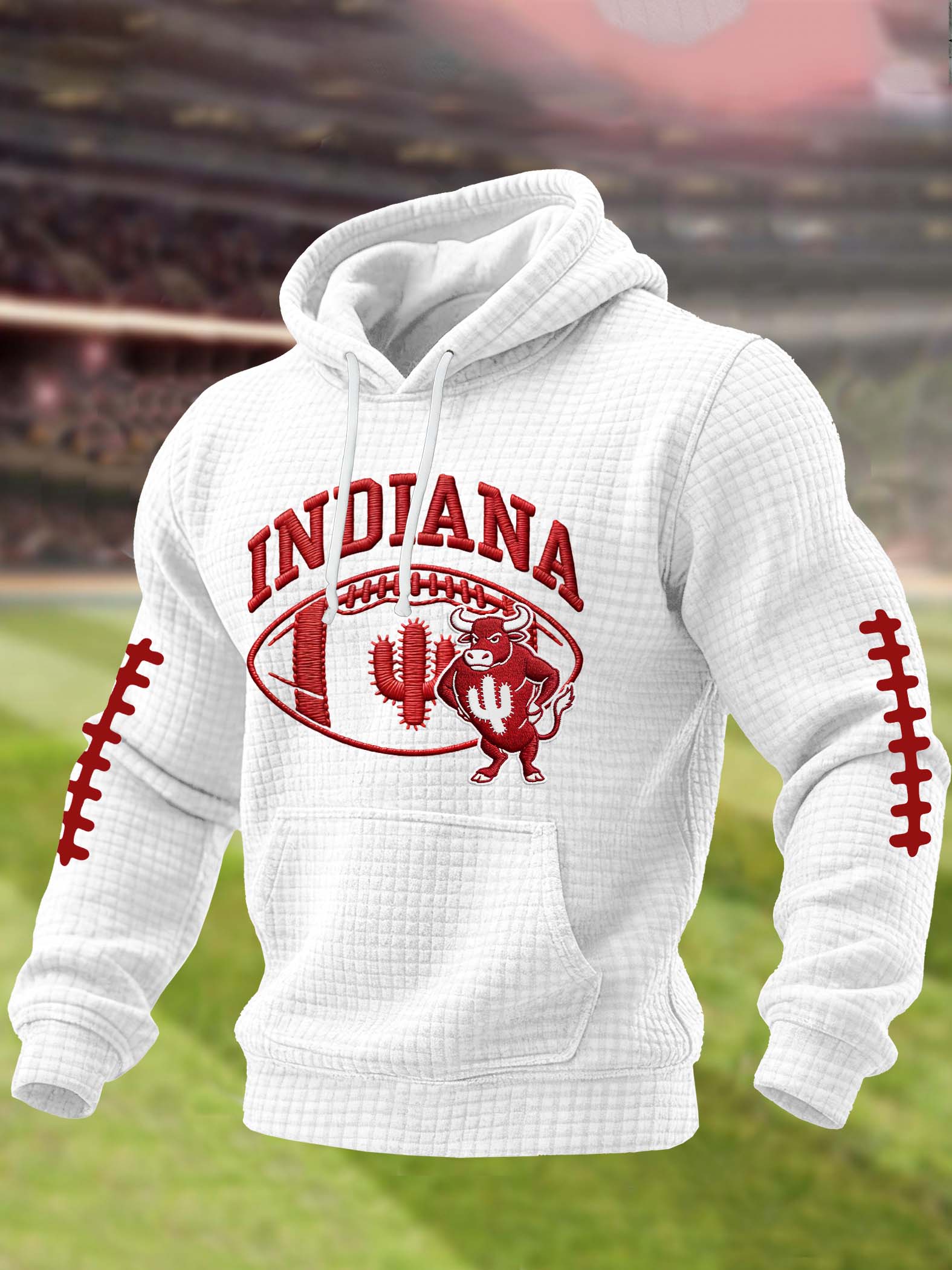Men's Football Printed Casual Hoodie