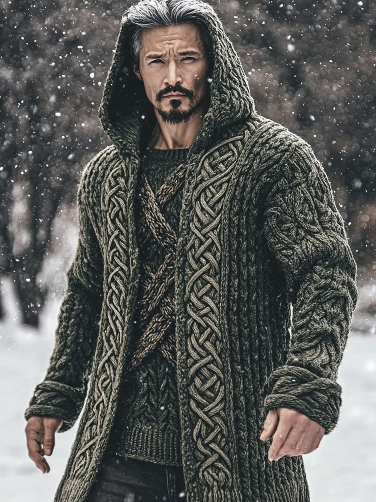Celtic Myth Men's Hooded Cardigan