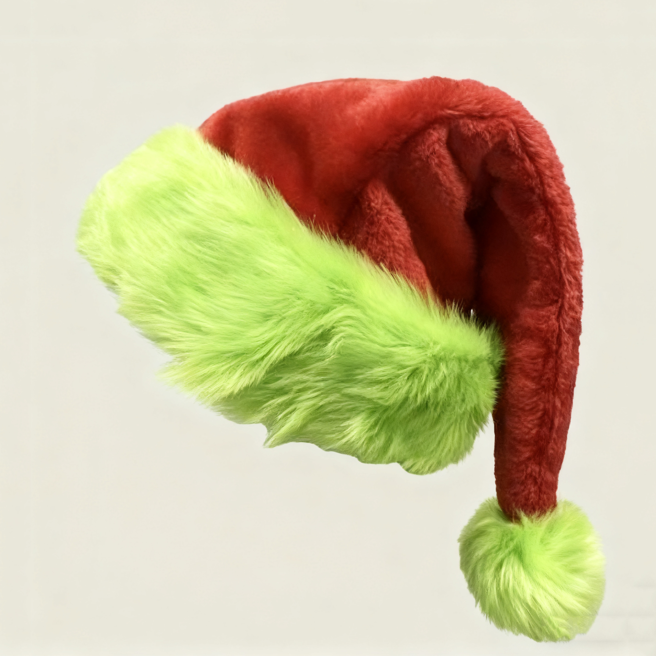 Unisex Cosplay Plush Color-blocked Christmas Hat