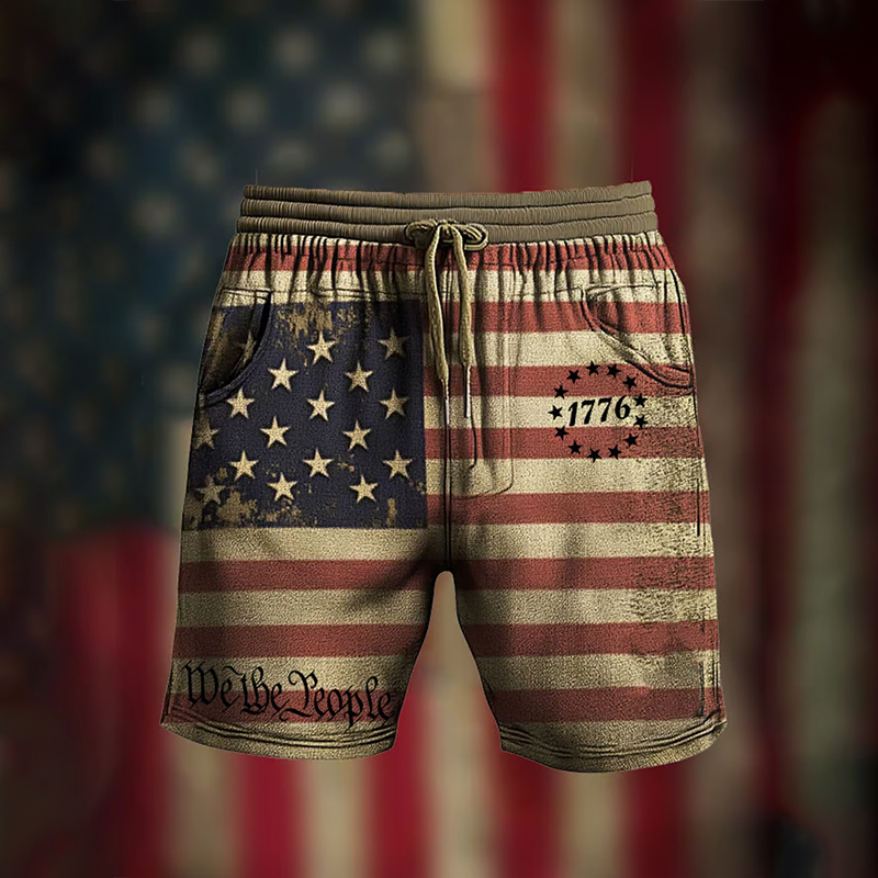 Mens We The People Print Pocket Shorts