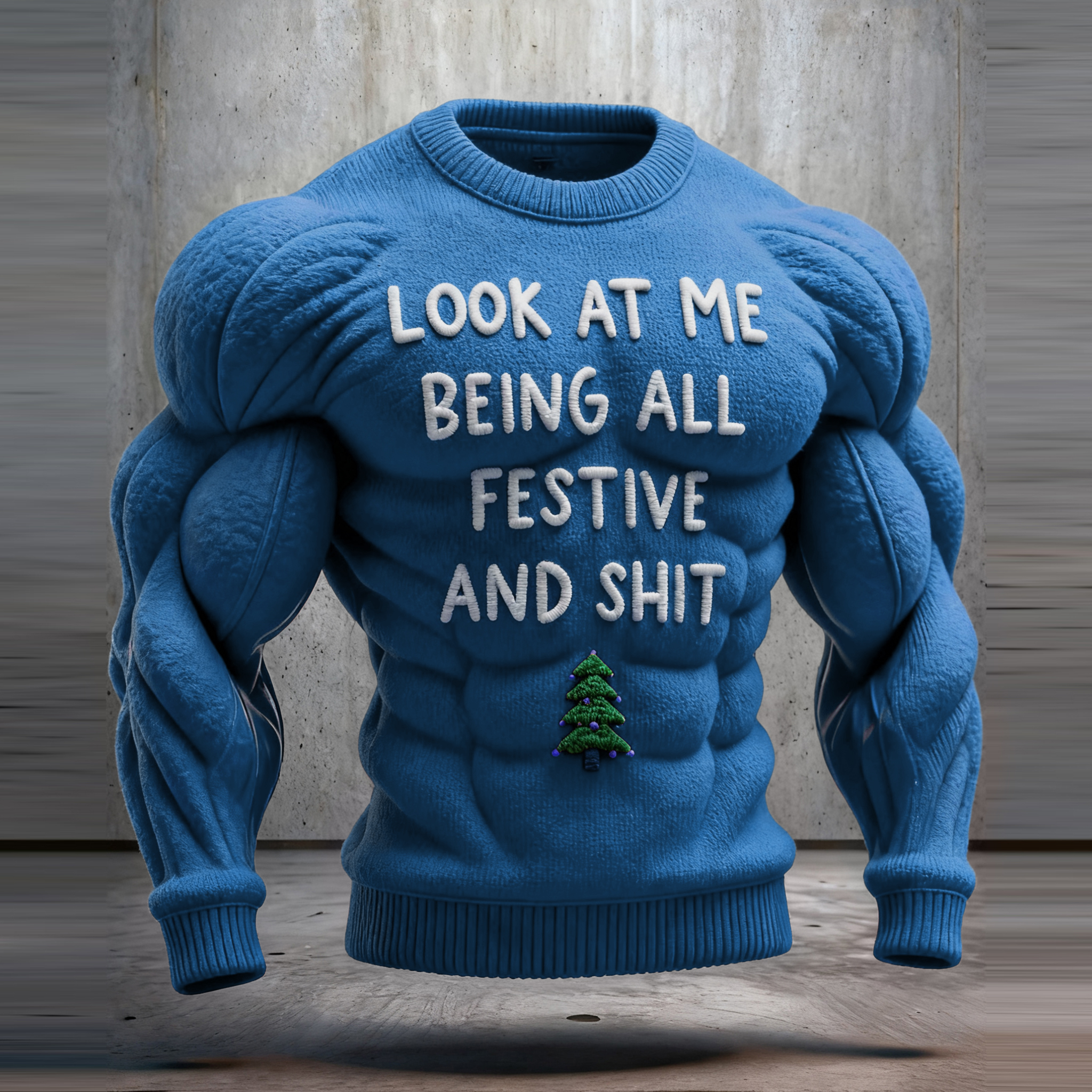 Funny Slogan Ugly Christmas Sweatshirt