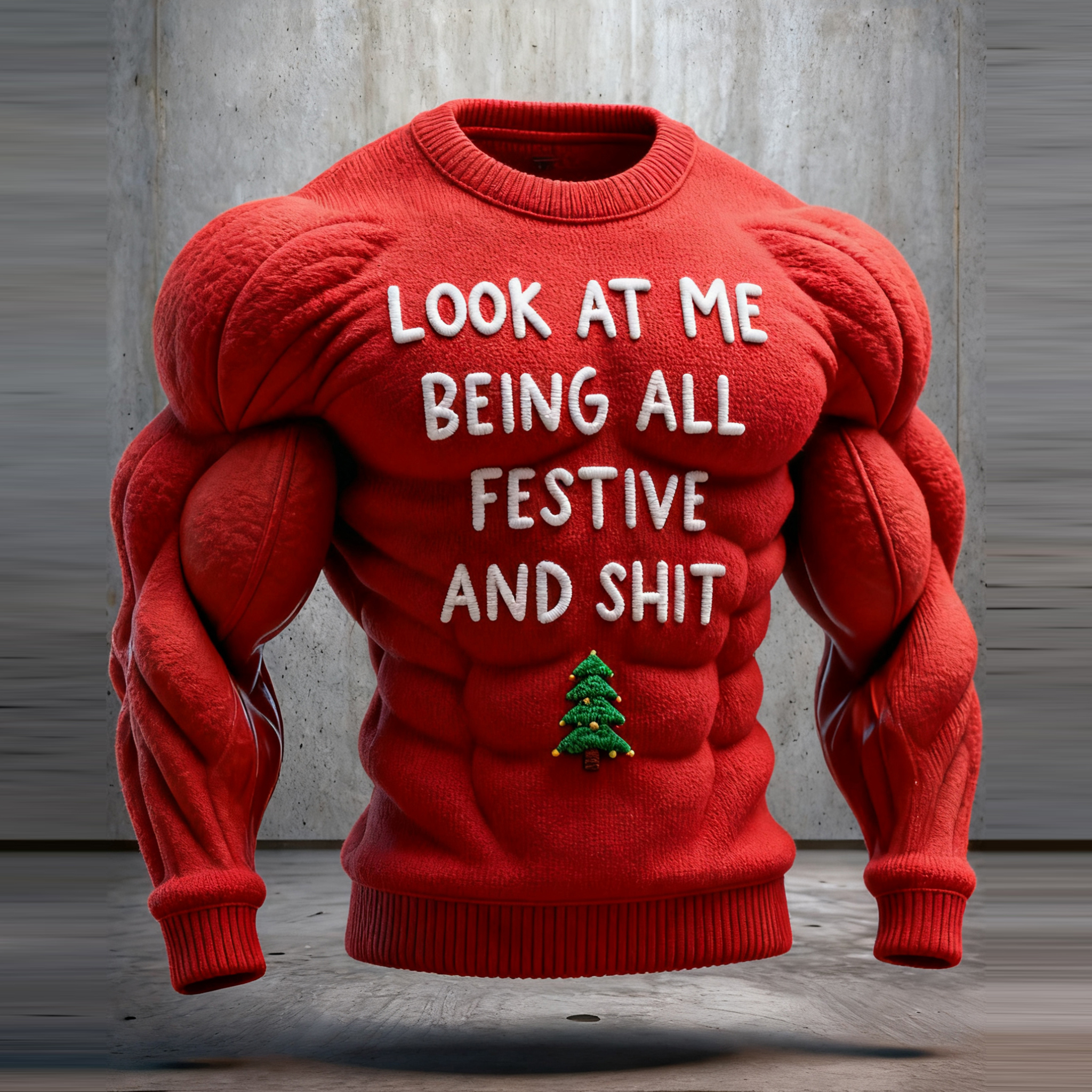 Funny Slogan Ugly Christmas Sweatshirt