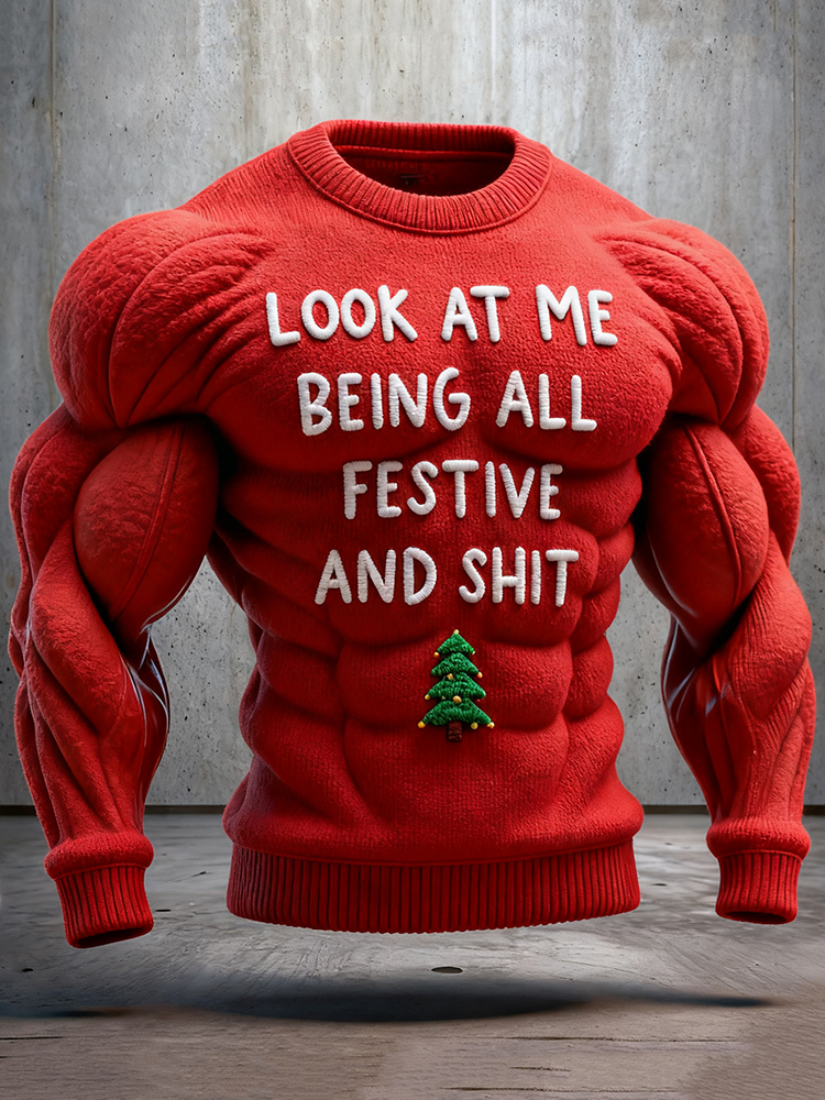Funny Slogan Ugly Christmas Sweatshirt