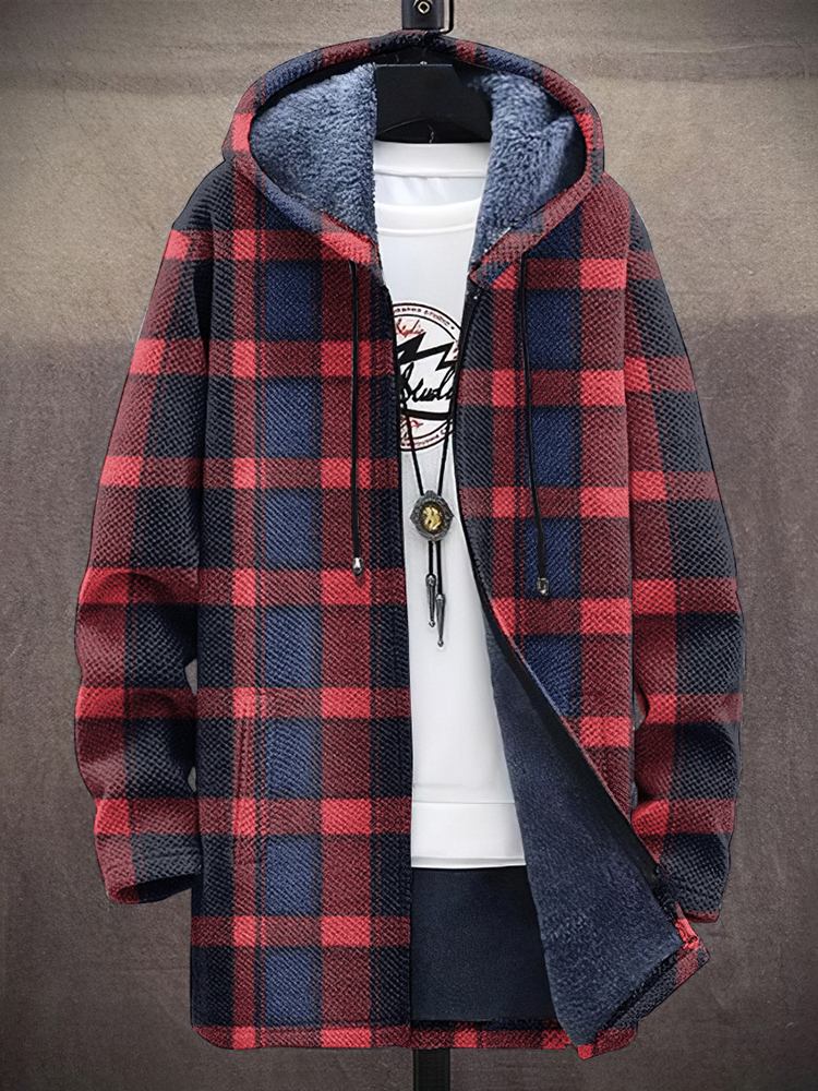 Men's Vintage Check Pattern Jacket