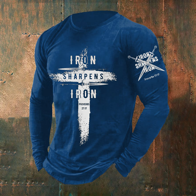 Men's Faith Print Long Sleeve Top