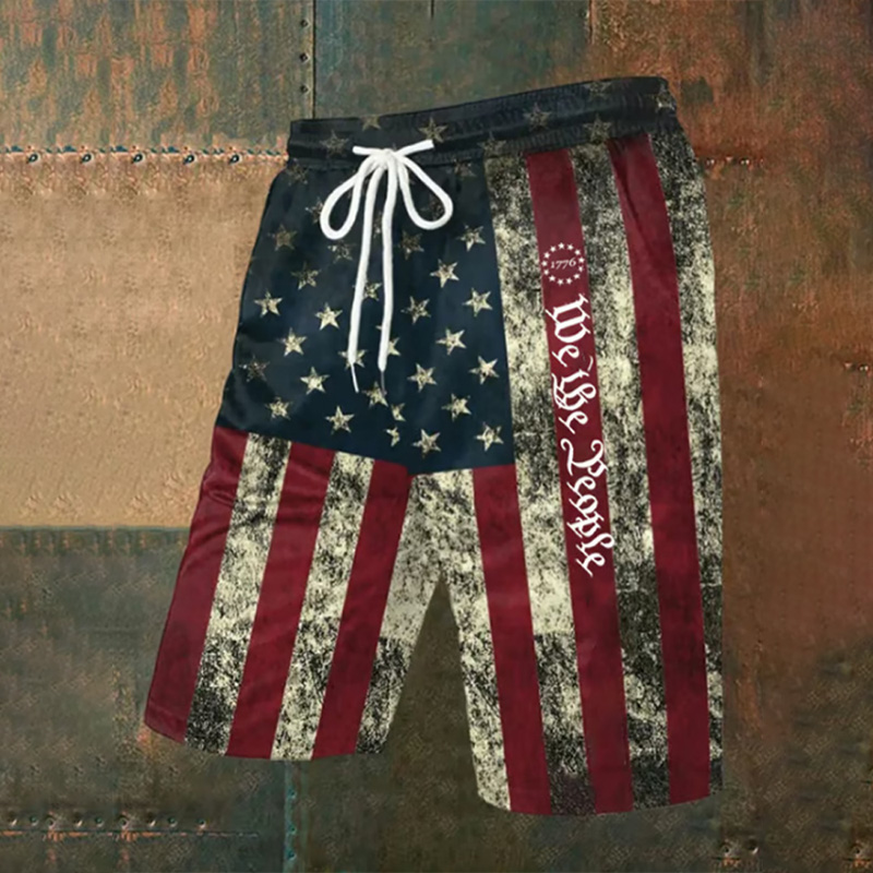 Men's We The People Printed Shorts (with Pockets)