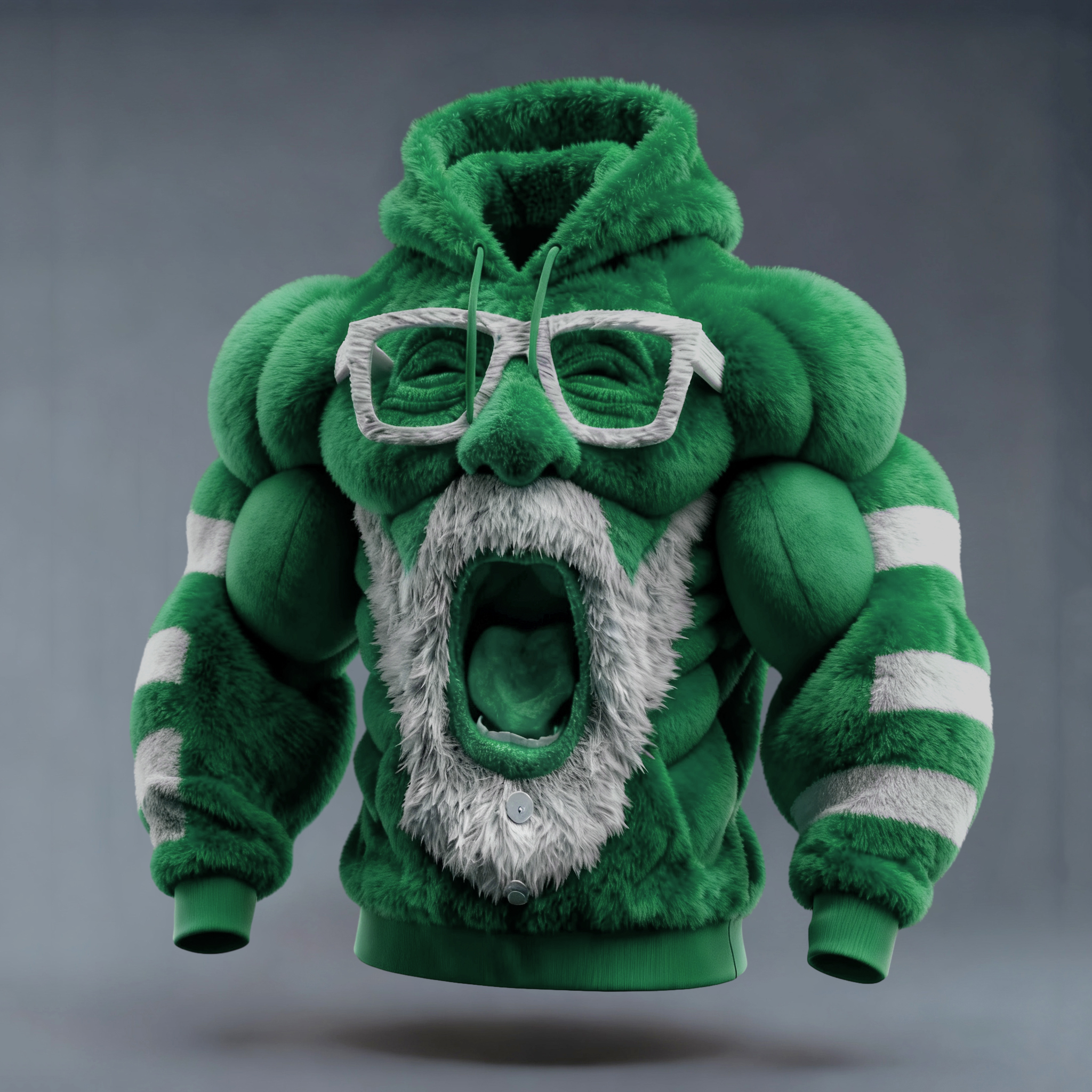 Ugly Christmas Sweater Funny Santa Claus Hooded Hoodie