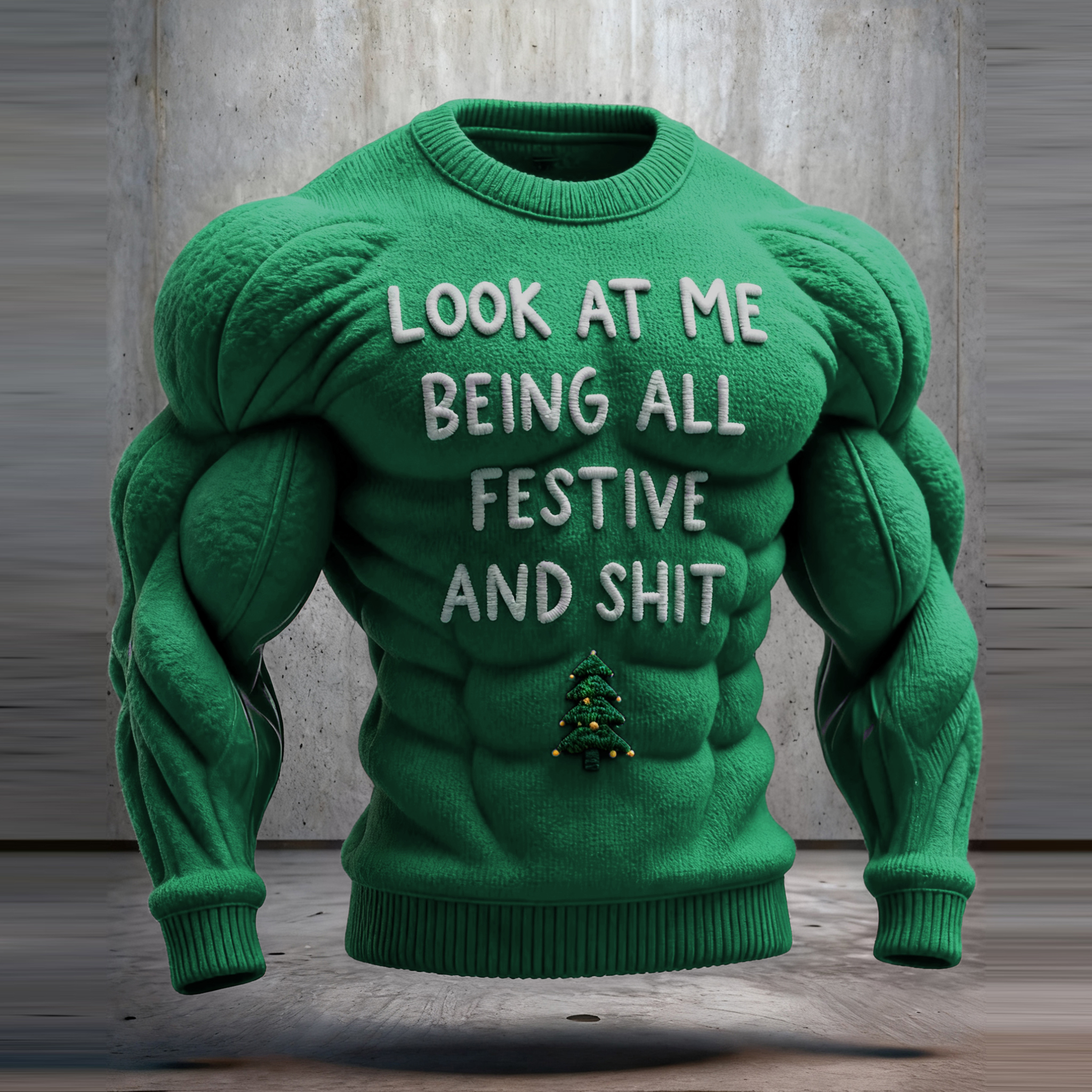 Funny Slogan Ugly Christmas Sweatshirt