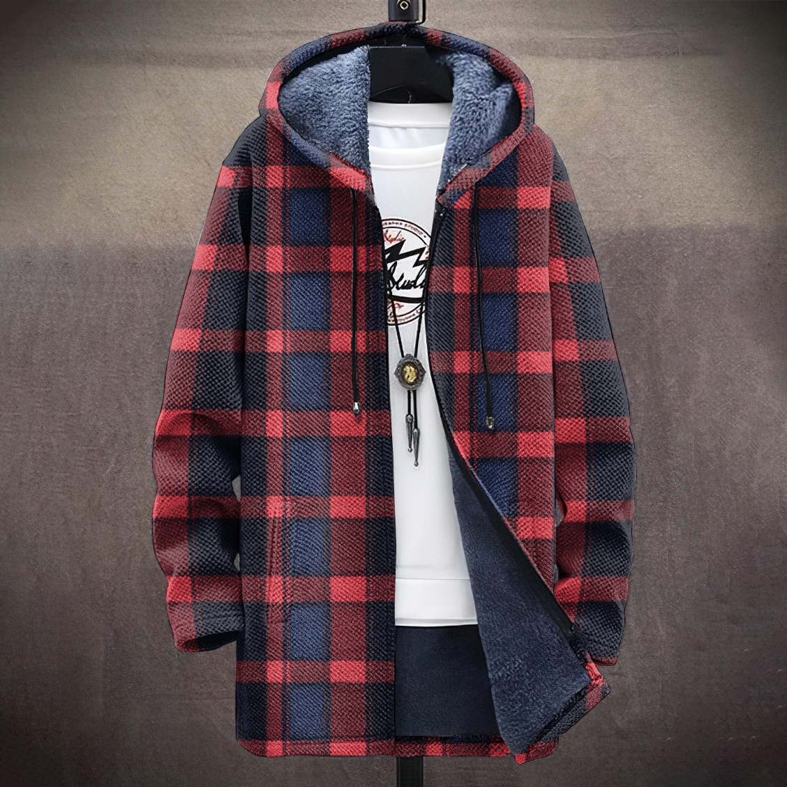 Men's Vintage Check Pattern Jacket