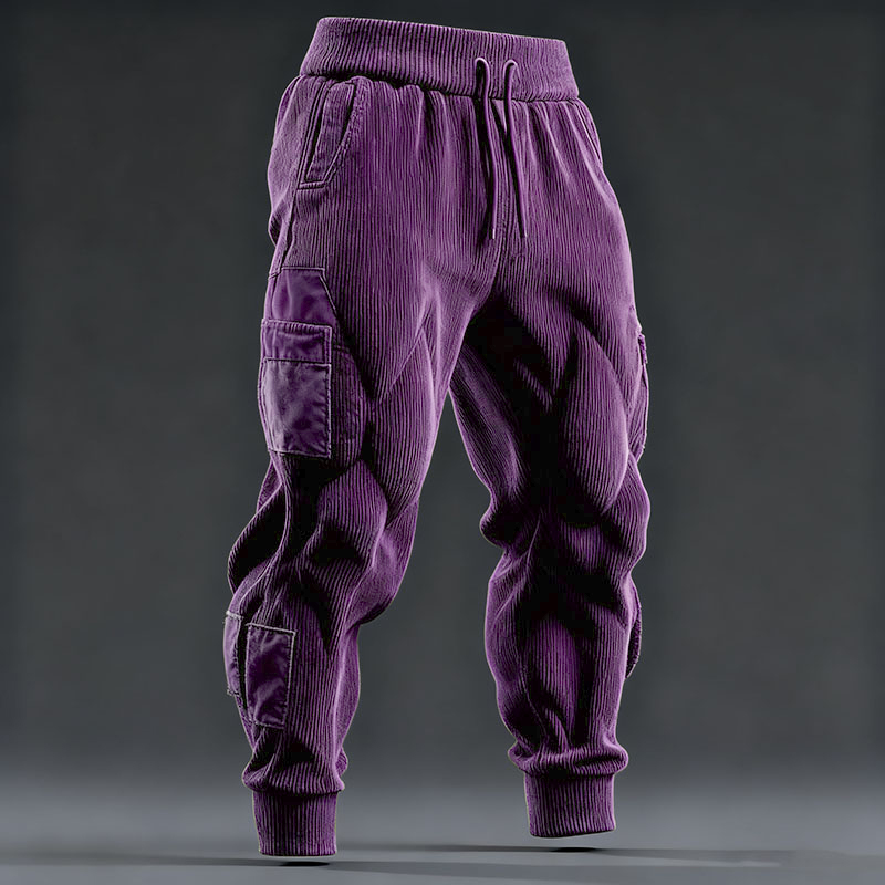 Muscle Line Art Men's Casual Sports Pants