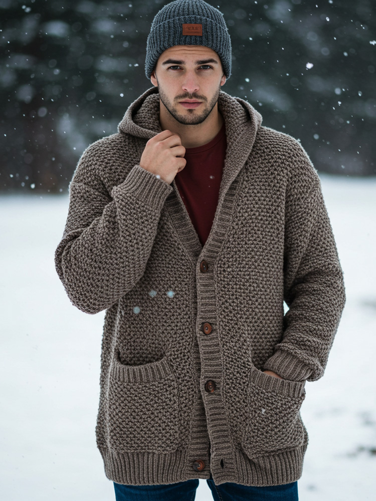 Vintage Fairman Island Jacquard Buttons Sweater Cardigan