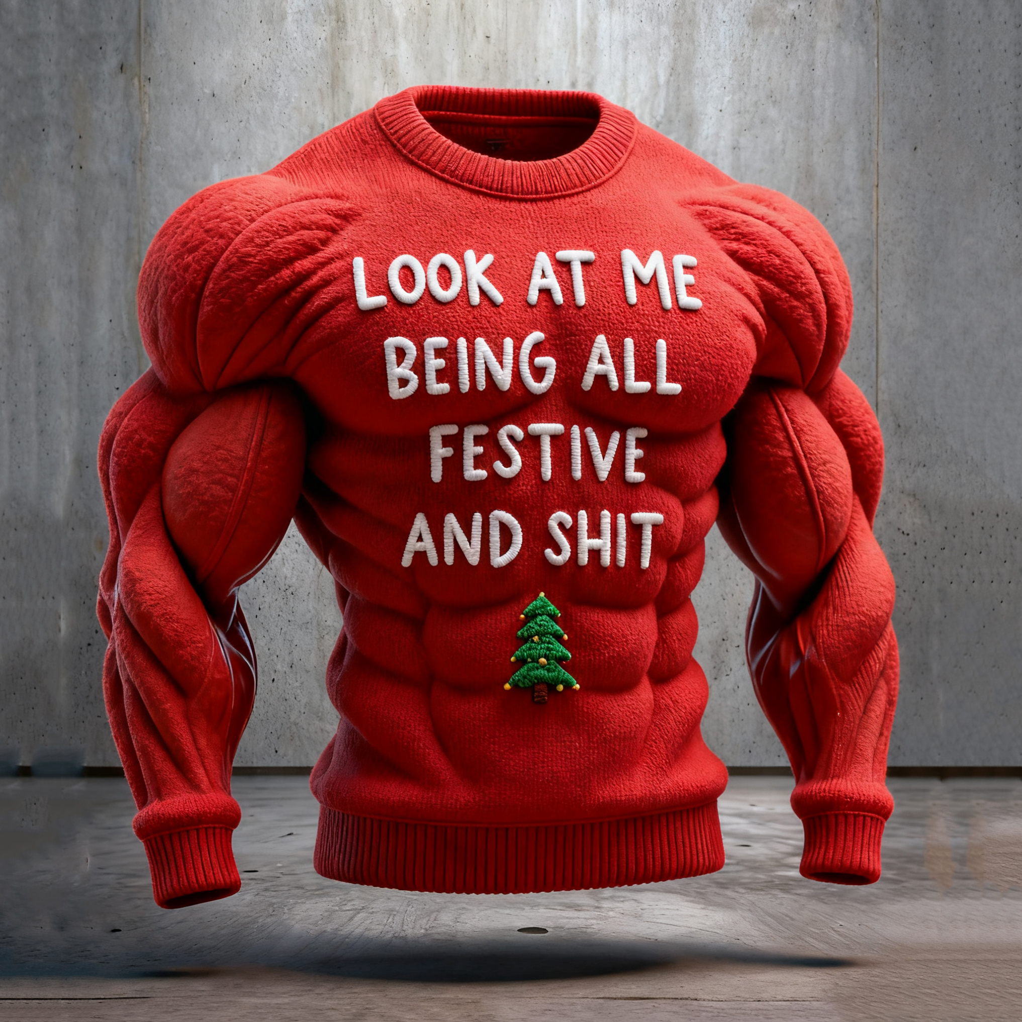 Funny Slogan Ugly Christmas Sweatshirt