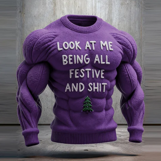 Funny Slogan Ugly Christmas Sweatshirt