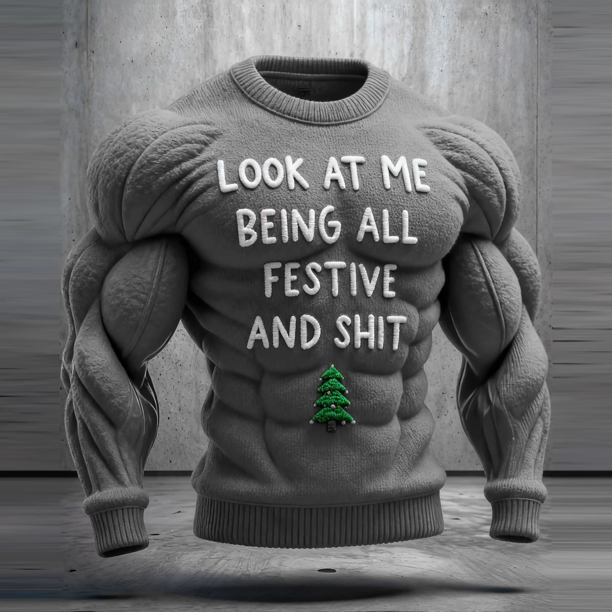 Funny Slogan Ugly Christmas Sweatshirt