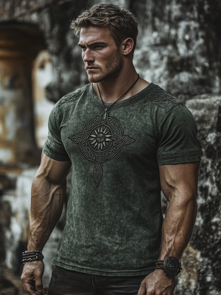 Vintage Viking Totem Men's T-shirt