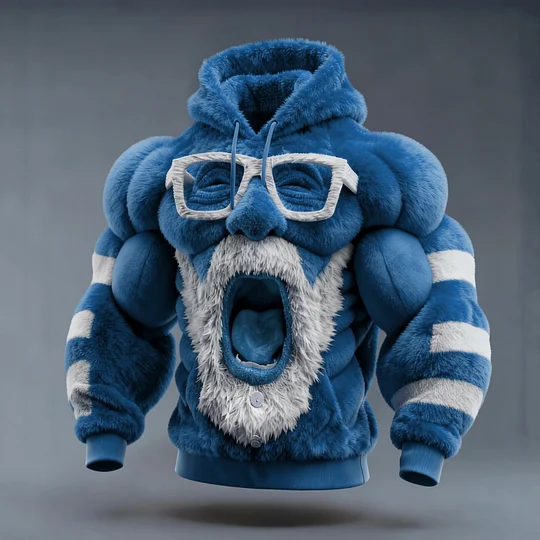 Ugly Christmas Sweater Funny Santa Claus Hooded Hoodie