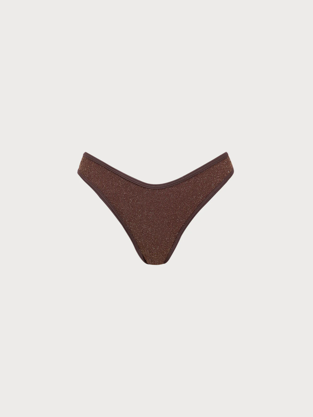 Dark Coffee V Cut Bikini Bottom