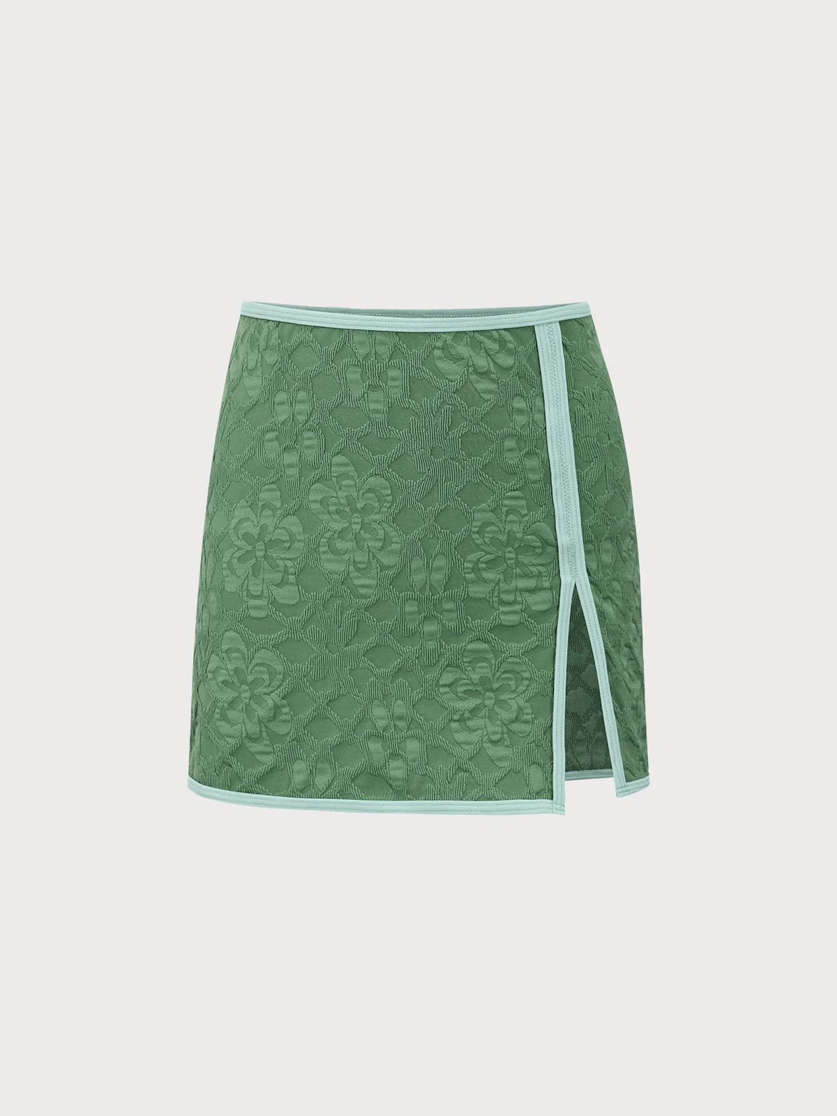 Dark Green Jacquard Cover up Skirt