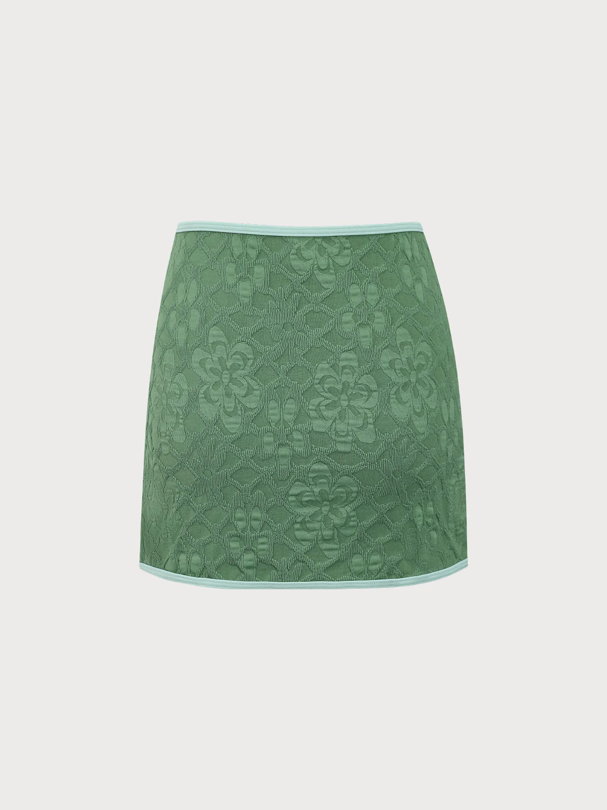 Dark Green Jacquard Cover up Skirt