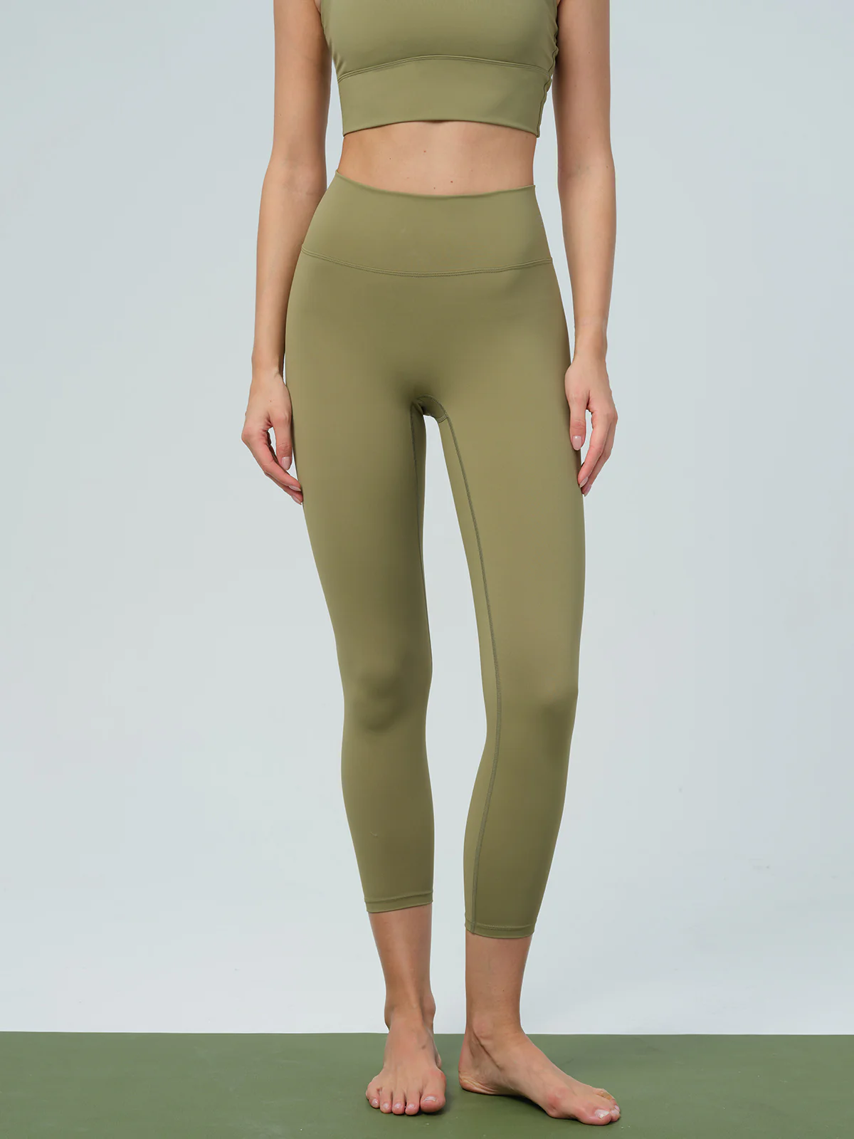 Green Gold Cut Out Leggings 24