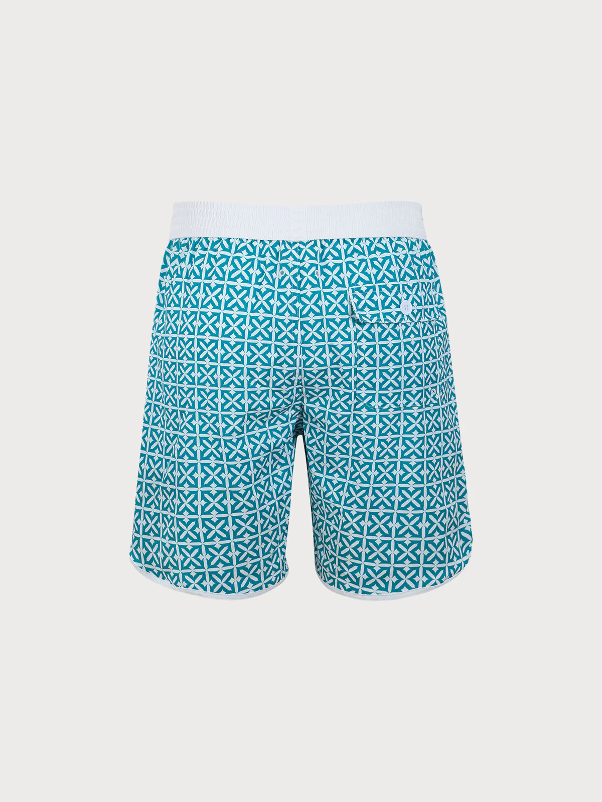 Blue Plaid Beach Men's 7