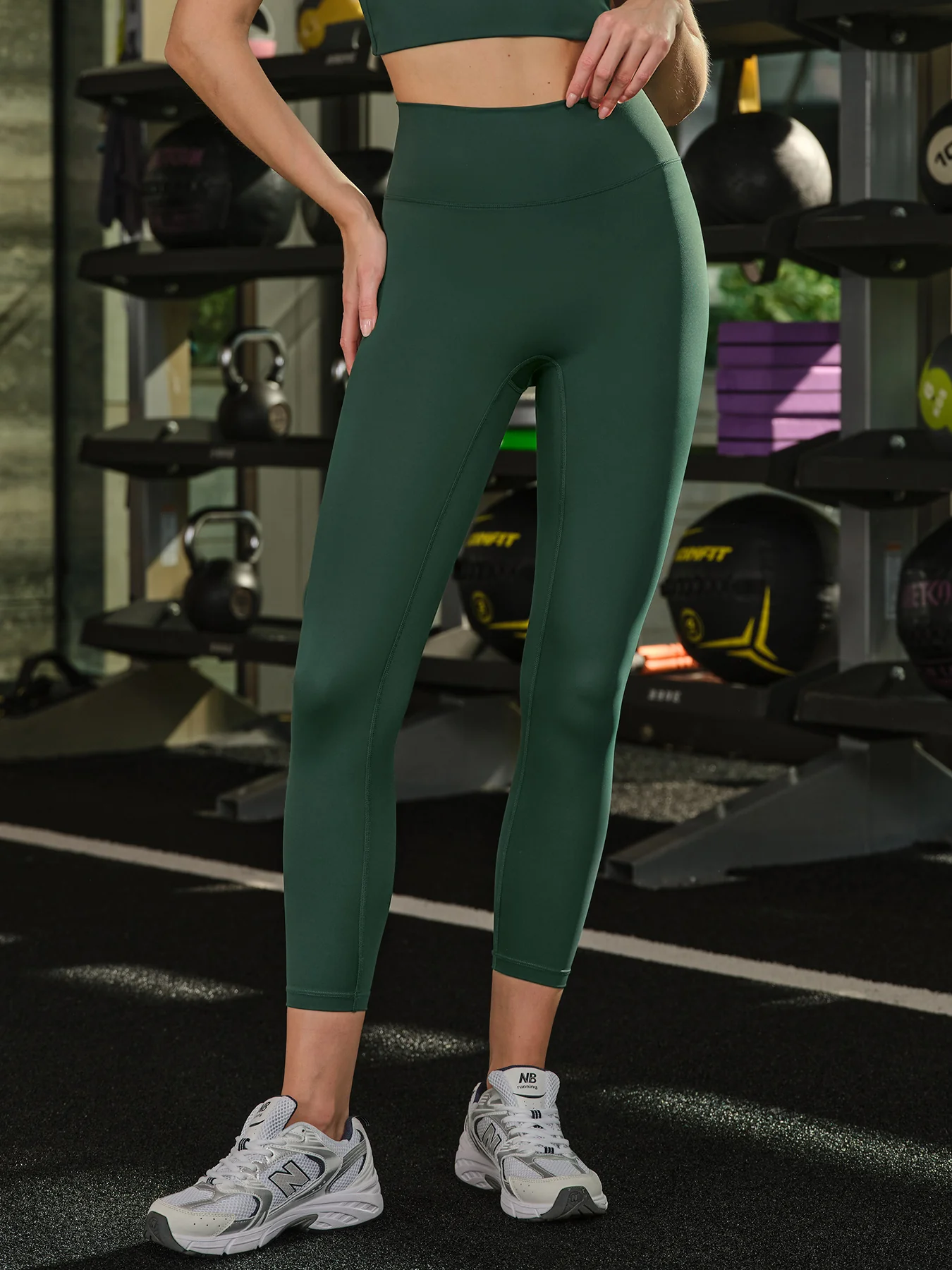Dark Green Cut Out Leggings 24