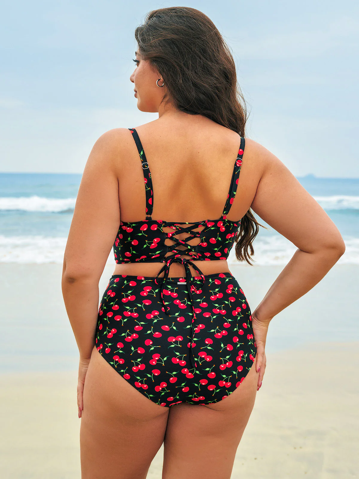 Cherry Plus Size Bikini Bottom