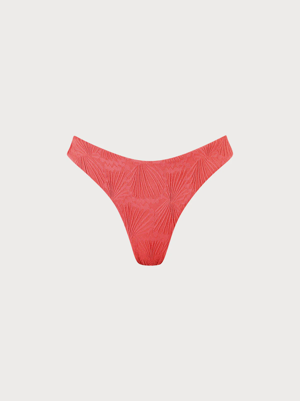 Red Jacquard Bikini Bottom