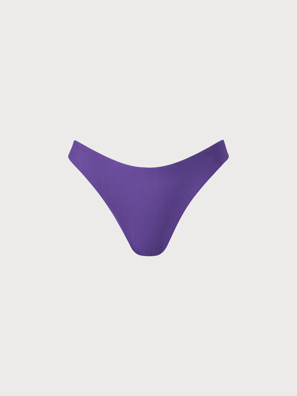 Purple Solid Low Waisted Bikini Bottom