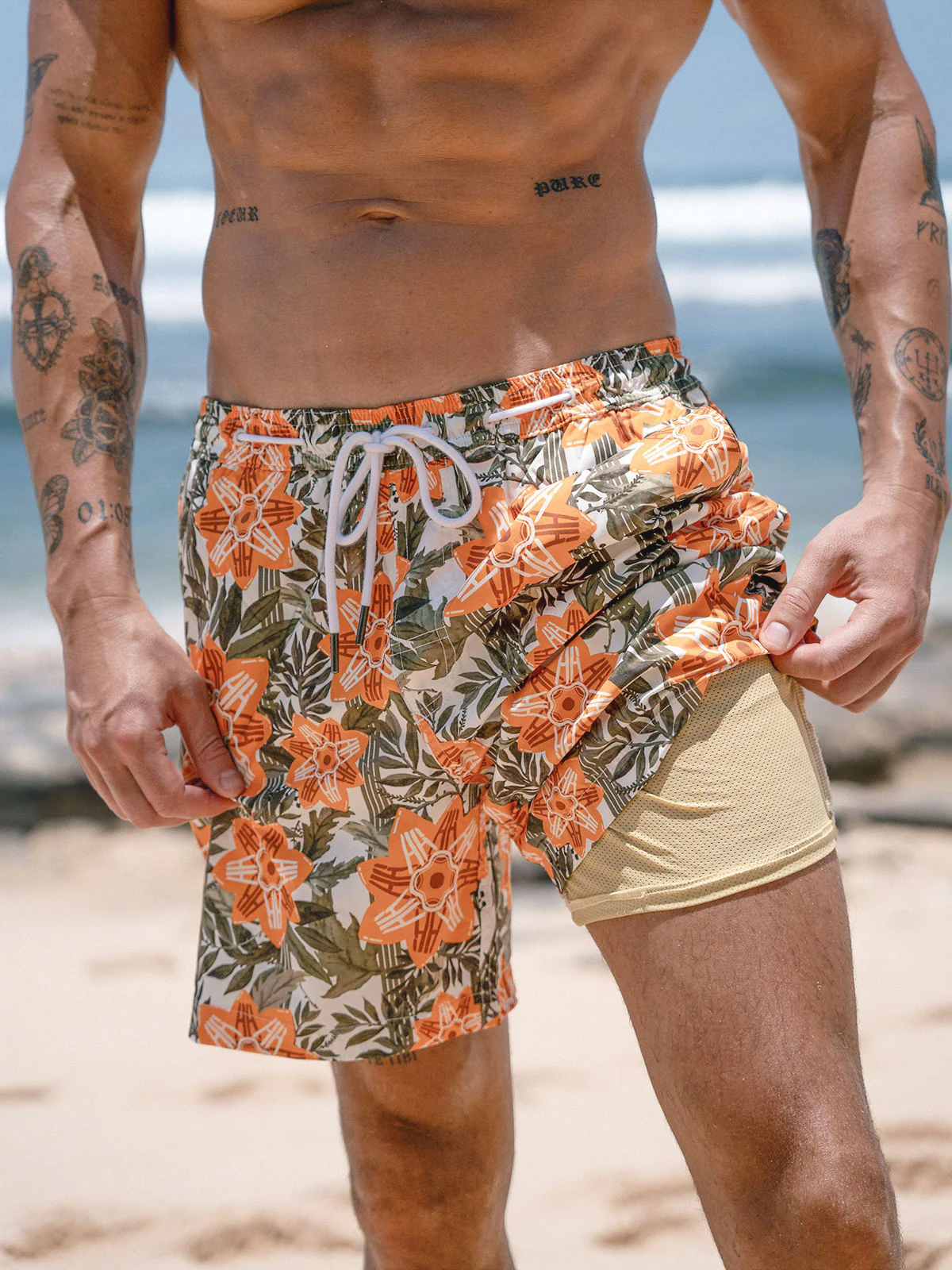 Hapnix® - The Orange Floral Men's 7