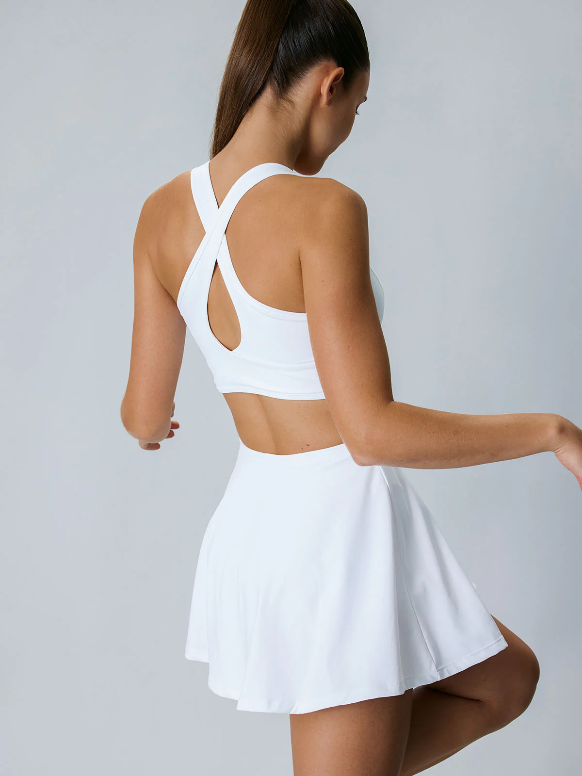 White Cut-Out Dress