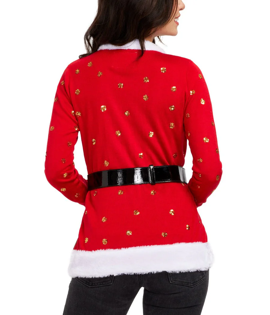 Women's Mrs. Claus Cardigan Sweater