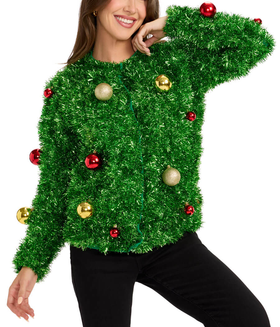 Women's Bristle Babe Ugly Christmas Cardigan Sweater
