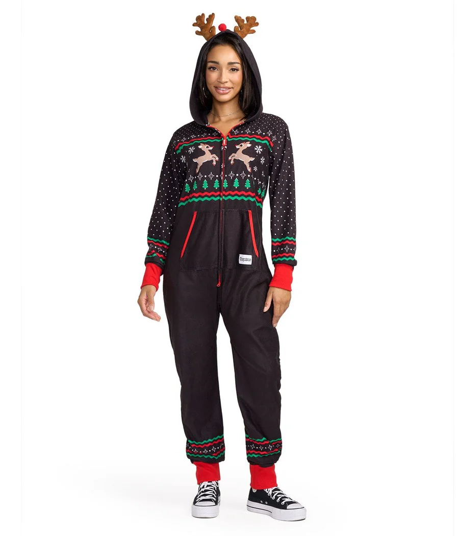 Women's Fair Isle Rudolph Jumpsuit