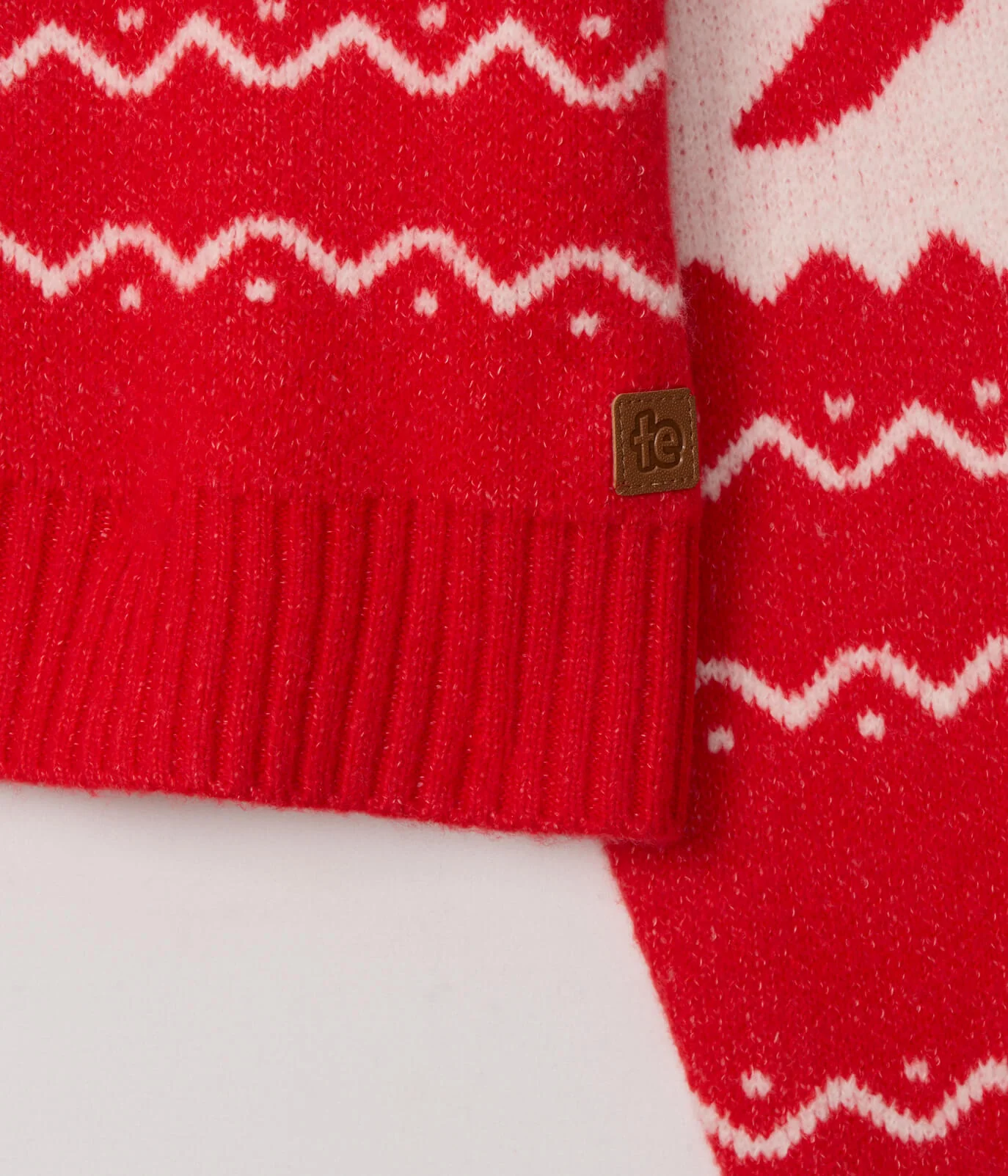 Women's Cozy Knit Bow Cropped Christmas Sweater