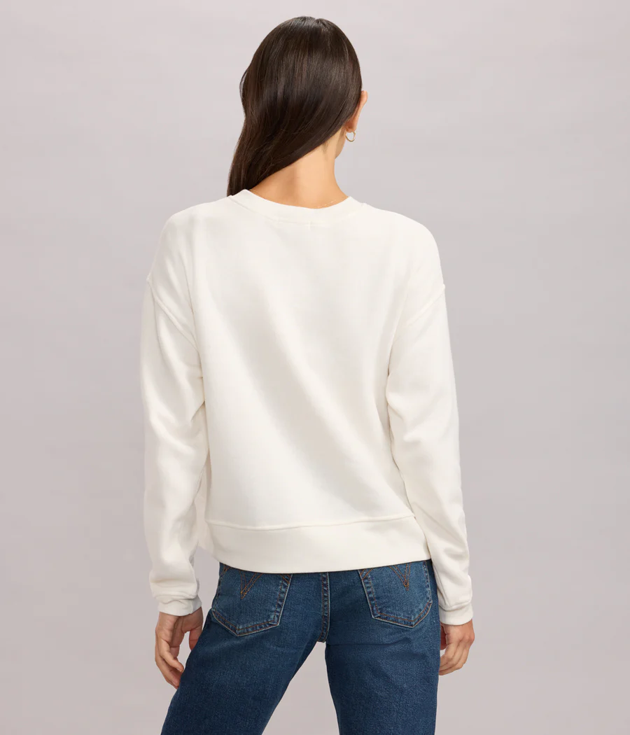 Women's Full of Holiday Spirit Rhinestone Embellished Sweatshirt