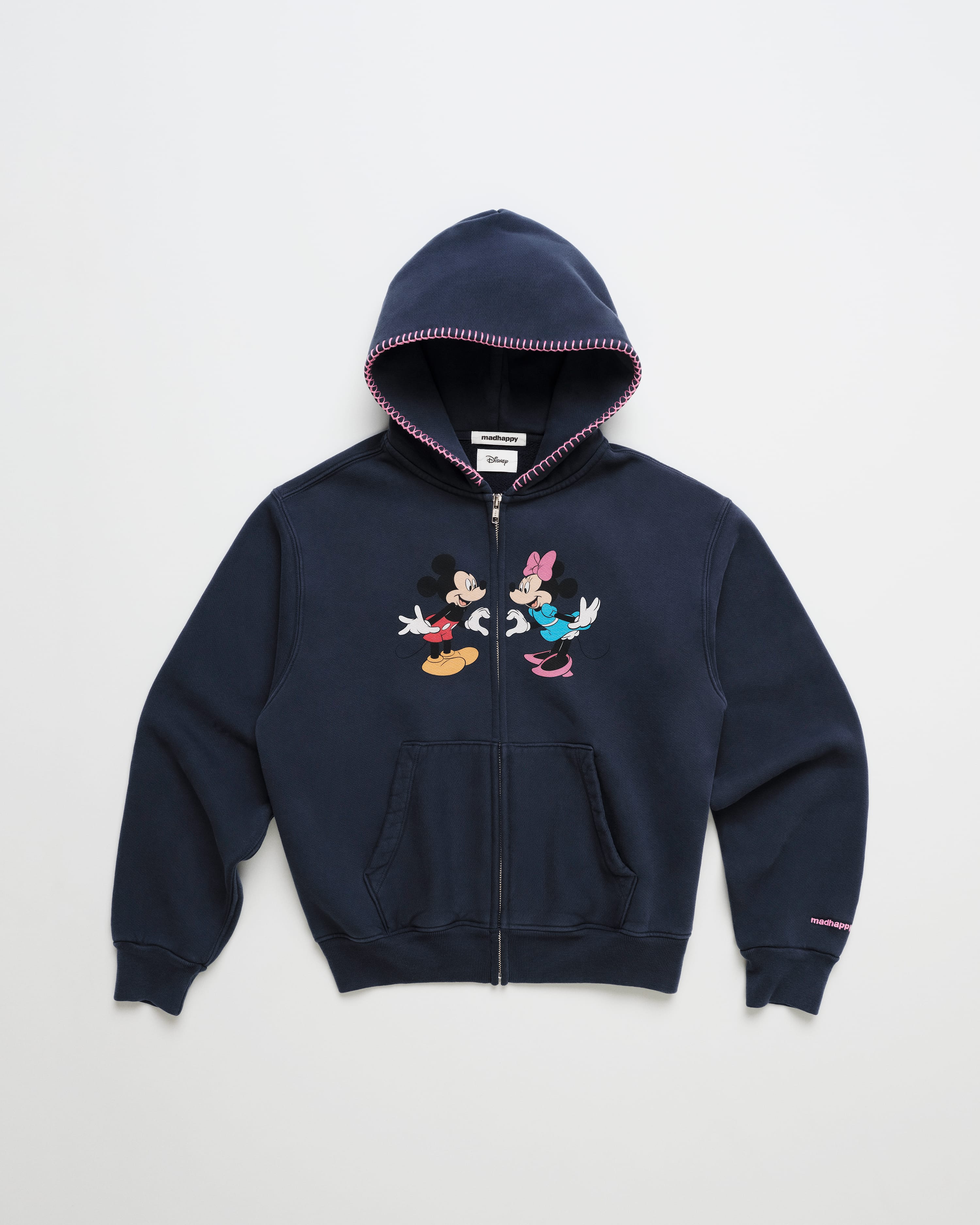 Mickey Mouse and Minnie Mouse Heart Fleece Zip Up