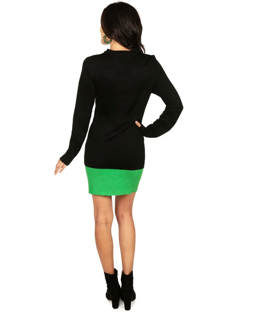 Women's Christmas Tree Sweater Dress