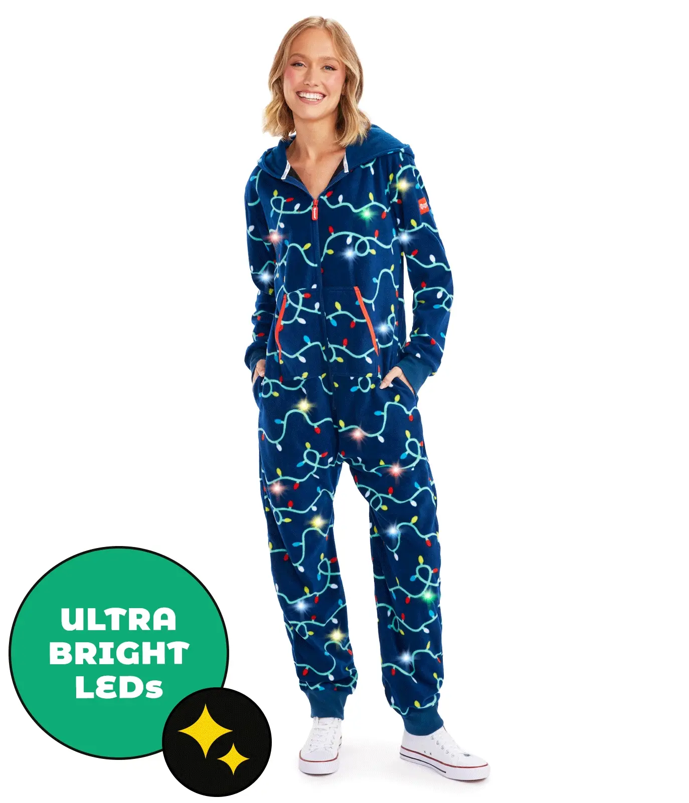 Women's String of Lights Light Up Jumpsuit