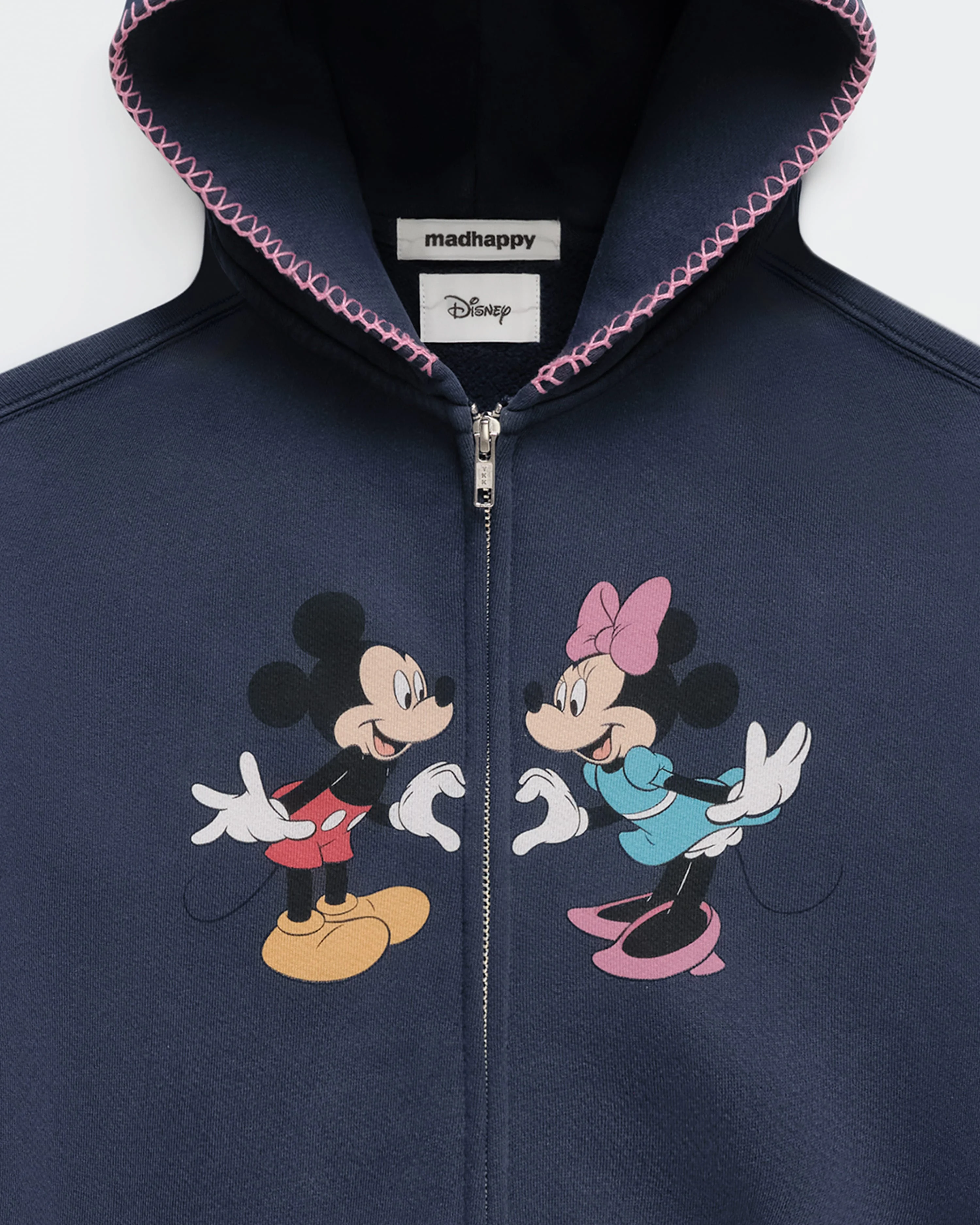 Mickey Mouse and Minnie Mouse Heart Fleece Zip Up