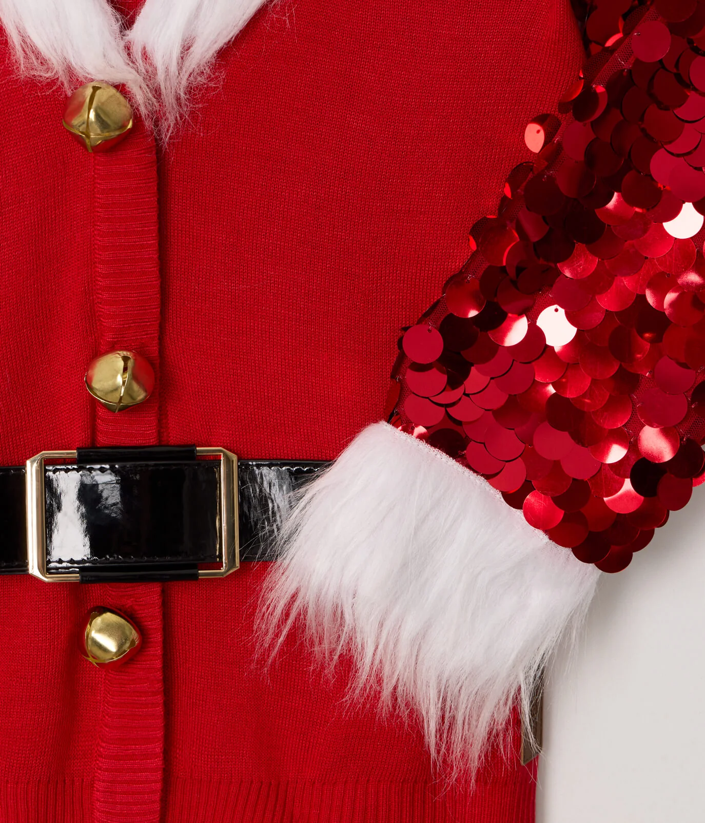 Women's Sassy Santa Christmas Cardigan Sweater