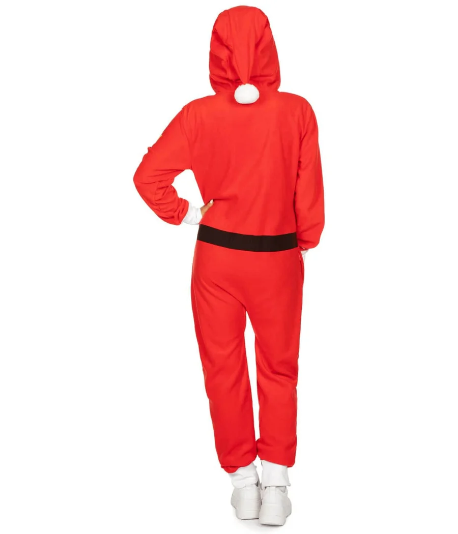 Women's Santa Jumpsuit With Fur