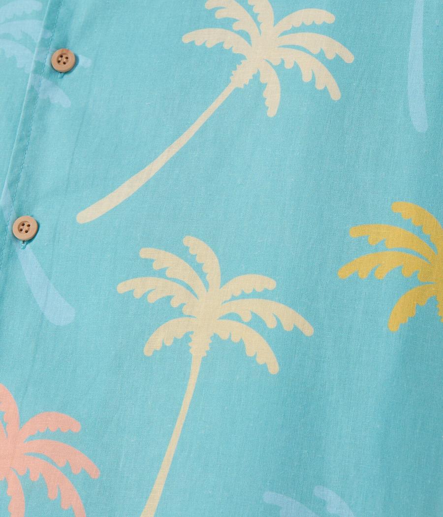 Men's Counting Palms Linen Cabana Shirt