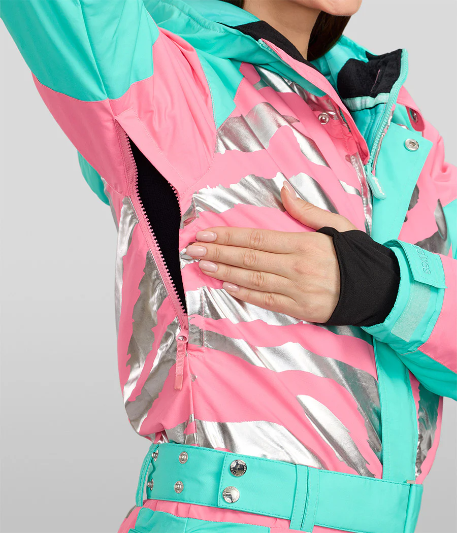 Women's Electric Zebra Snow Suit